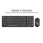 Kit Teclado E Mouse Sem Fio Wifi 3green Hw197 Preto