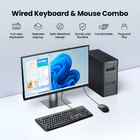 Kit Teclado E Mouse Ugreen Design Compacto Com Fio Preto