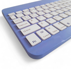 Kit Teclado E Mouse Wireless Slim A6732 Roxo Recarregável Par