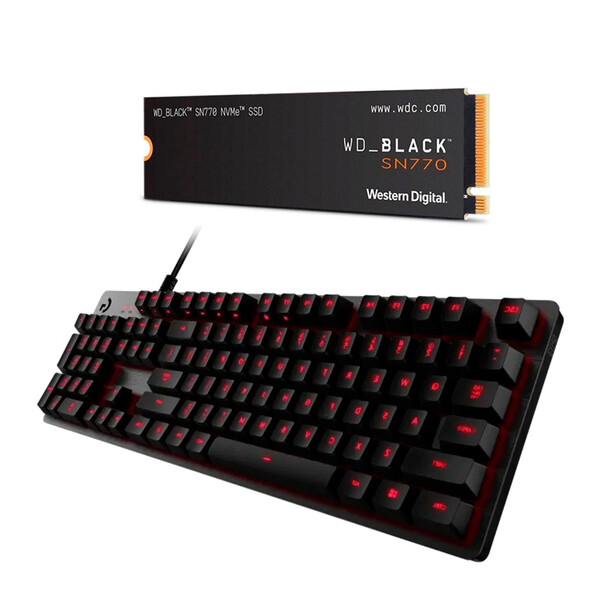Kit Teclado Logitech Carbon G413 E Ssd Wd Sn770 M.2 Nvme 1tb