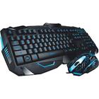 Kit Teclado Multimidia Semi Mecânico + Mouse Gamer Led Profis