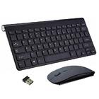 Kit Teclado Slim Com Mouse Sem Fio 2.4g Ultra Fino Para Pc No
