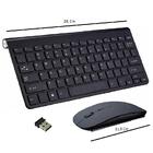 Kit Teclado Slim Com Mouse Sem Fio 2.4g Ultra Fino Para Pc No