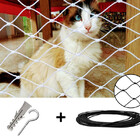 Kit Tela / Rede De Proteção 0,60x1,20m Na Cor Preta