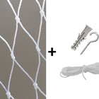 Kit Tela / Rede De Proteção 2,00x13,00m Na Cor Branca