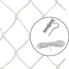 Kit Tela / Rede De Proteção 3,00x3,00m Na Cor Branca