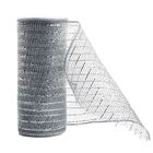 Kit Tela Decoração Natal Fita 15cmx5m Prata 2 Peças - Magizi