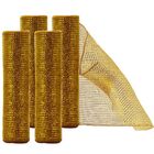 Kit Tela Decoração Natal Fita 25cmx5m Dourado 4 Peças - Magizi