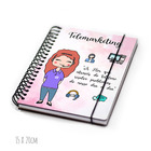 Kit Telemarketing Feminino Caneca E Agenda Cabelo:ruivo