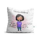 Kit Telemarketing Feminino Caneca E Almofada Cabelo:preto Cac