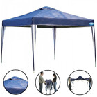 Kit Tenda Dobrável Azul Base E Topo 3x3 M + 2 Paredes Na Cor