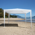 Kit Tenda Gazebo Branco 3m X 3m + 3 Paredes Laterais Sem Jane