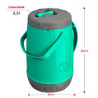 Kit Tererê Garrafa Térmica 2,5l E Copo Com Bomba Inox 650ml V