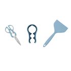 Kit Tesoura De Cozinha, Abridor De Garrafas E Potes E Espátul