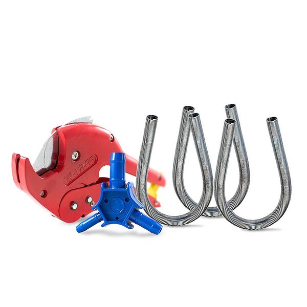 Kit Tesoura Pex + Escareador De Tubos + Mola 16, 20 E 26mm