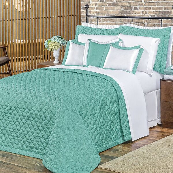 Kit Tiffany Casal Queen 5 Peças Azul Tiffany