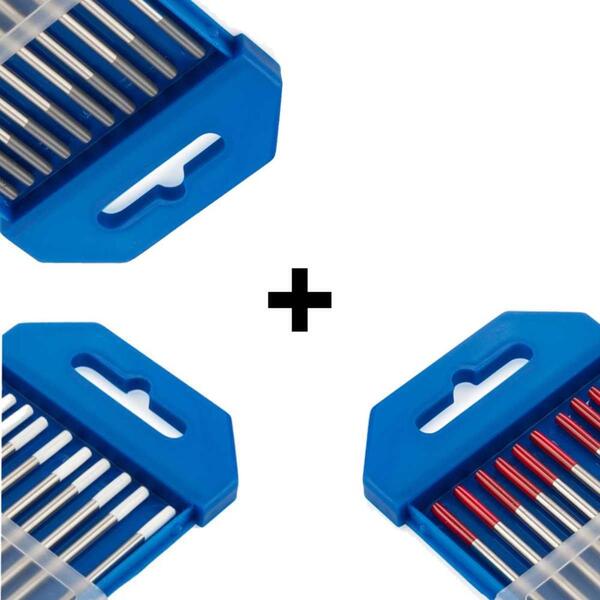 Kit Tig Eletrodo Tungstênio - 5 Ponta Branca 1,6 E 5 Un 2,4mm