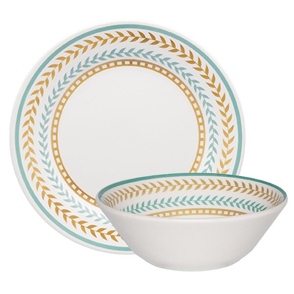 Kit Tigela Bowl E Prato De Sobremesa 8 Peças Donna Louros Oxf