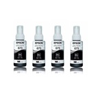 Kit Tintas Epson 673 T673 T673120 4 Pretos Original L800 L810