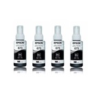 Kit Tintas Original Epson 673 T673 T673120 4 Pretos L800 L810