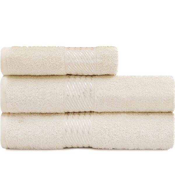 Kit Toalha 3 Peças Banho + Rosto 100 Algodão Felpudo Prisma D