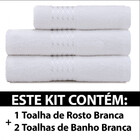 Kit Toalha 3 Peças Banho + Rosto 100 Algodão Felpudo Prisma D