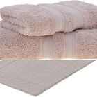 Kit Toalha Banho + Rosto + Piso Algodão Egípcio 3 Pçs Buddeme