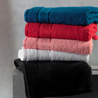 Kit Toalha Banho + Rosto Preto + Tapete