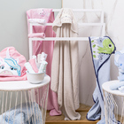 Kit Toalha Bordada Com Capuz E Toalha De Boca Dino Camesa