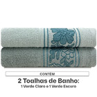 Kit Toalhas Banho Liana 100 Algodão Com 2 Peças Emcompre Kars