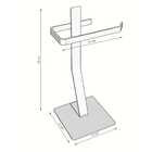 Kit Toalheiro Bancada E Porta Papel Higienico Chao Banheiro B