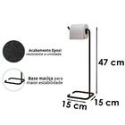 Kit Toalheiro De Piso E Papeleira De Chão Lovell Lavabo Dhom