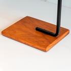 Kit Toalheiro E Porta Toalha Lovell Base Madeira Dhom