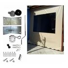 Kit Toldo Cortina Com Visor - Lona Confeccionada + Kit De Peç