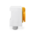 Kit Tomada + Caixa Branca Padrão Brasileiro 2p+t 20a Amarela