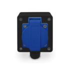 Kit Tomada + Caixa Preta Padrão Brasileiro 2p+t 20a Azul 10 P