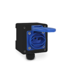 Kit Tomada + Caixa Preta Padrão Brasileiro 2p+t 20a Azul 10 P