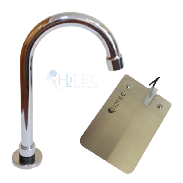 Kit Toneira Bica Alta Com Acionador Em Pedal De Piso