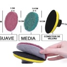 Kit Top Limpeza Escovas + Esponjas Abrasivas Para Furadeira