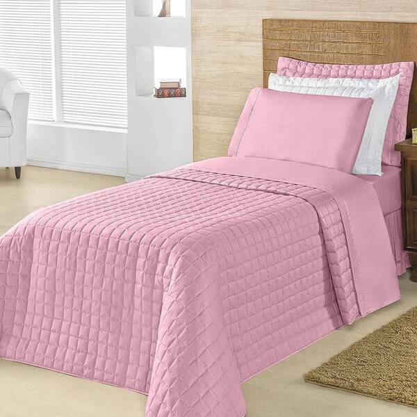 Kit Top Line Solteiro 2 Peças Rose