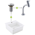 Kit Torneira Link Deca, Cuba de Sobrepor l730 Deca e Válvula Para Pia de Banheiro vvl216 Esteves