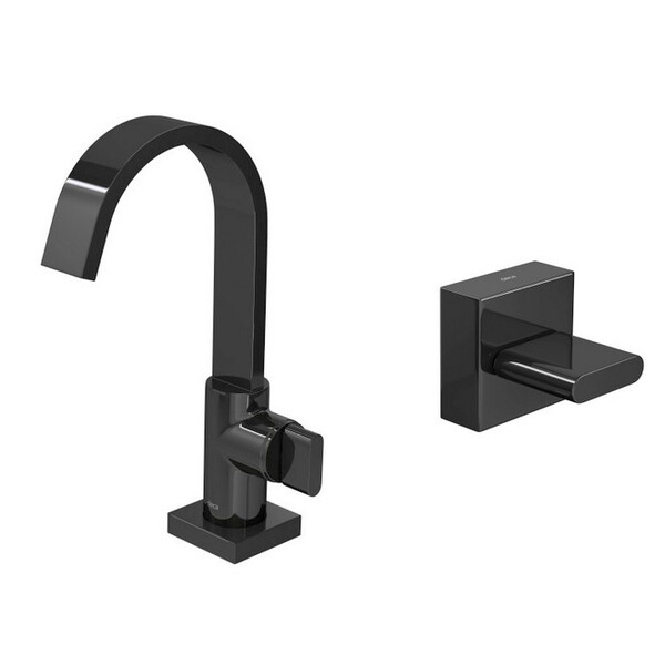 Kit Torneira Banheiro E Acabamento Polo Black Noir Deca