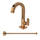 Kit Torneira Banheiro Soul E Flexível Red Gold Deca