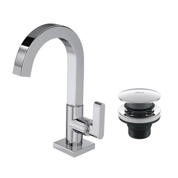 Kit Torneira Banheiro Soul E Válvula Click Cromado Deca