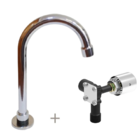 Kit Torneira Bica Alta Com Acionador De Joelho