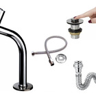 Kit Torneira Link + Engate Flexível + Válvula Click + Sifão