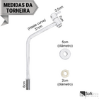 Kit Torneira Link Alta Cromada + Válvula Click Cromada 1.1/4