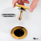 Kit Torneira Monocomando Tigris Alta Gold + Válvula Click 7/8