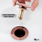 Kit Torneira Monocomando Tigris Alta Rose + Válvula Click 7/8