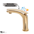 Kit Torneira Monocomando Tigris Baixa Gold + Válvula Click 1.